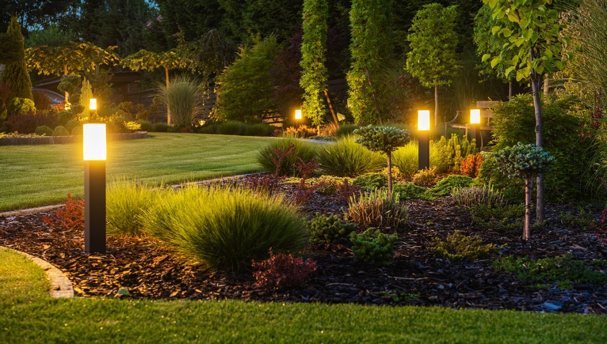 Illuminated Backyard